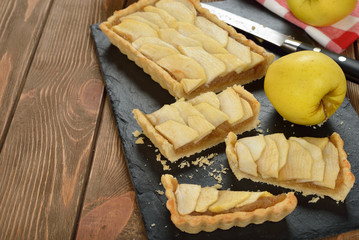 Rustic apple tart