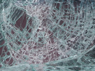 Gesplittertes Sicherheitsglas Autoglas