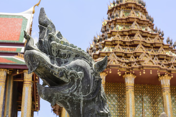 Wat Phra Kaew is a landmark of the Thailand.
