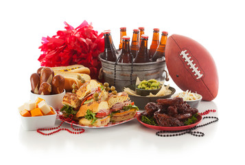 Football: Game Day Food And Stuff Ready For Party © seanlockephotography
