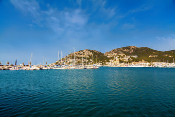 Fototapeta premium yachts and harbor of Port d'Andratx