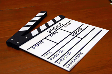 Clapperboard /  A clapperboard is a device for filmmaking
