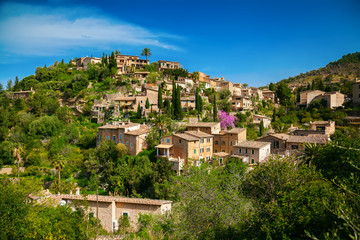 Naklejka premium small mountain village Deia