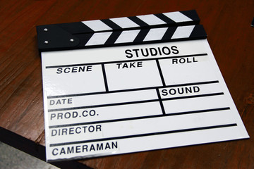 Clapperboard /  A clapperboard is a device for filmmaking