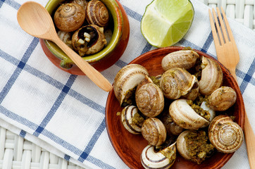 Snails with Garlic Butter