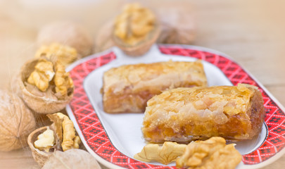 Delicious and sweet baklava