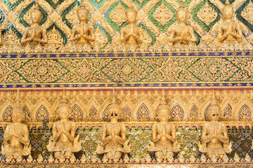 Wat Phra Kaew is a landmark of the Thailand.
