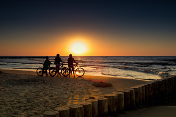 mountain bike in the sunset - 92355864