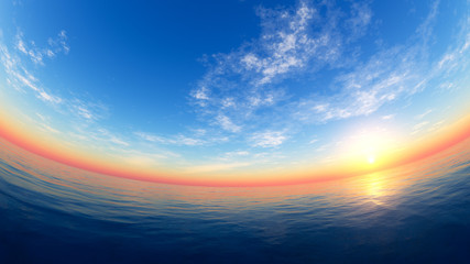 Obraz na płótnie Canvas sea sunset