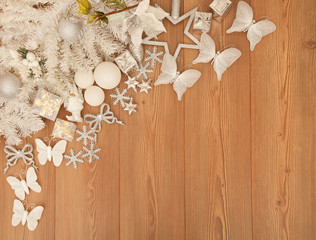 White Christmas decorations