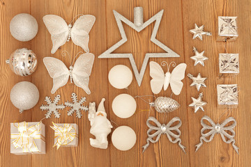 White Christmas decorations