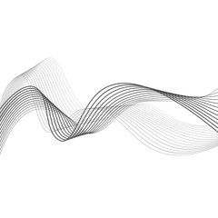 abstract wave element for design vector illustration