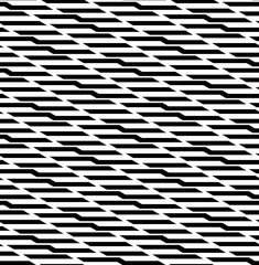 Squares seamlessly repeatable pattern in black and white. Vector