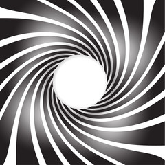Abstract rotating shapes. Dynamic swirling, twirling background