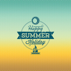 Fototapeta premium Summer holidays illustration & summer background