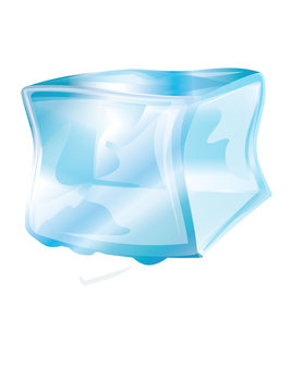 ice block icon vector illustration of frozen block