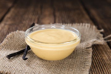 Portion of Vanilla Sauce
