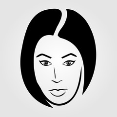 Woman with short hair