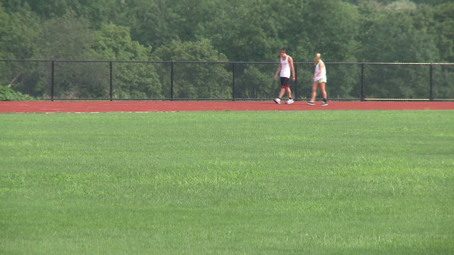 High school track.