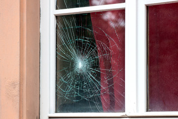 Cracked window