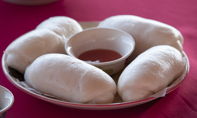 mantou in Traditional Thai-China Yunnan Village, Thailand