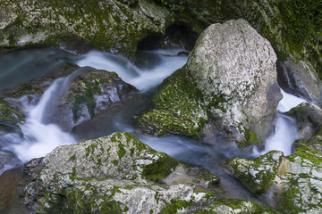 waterfall in the gorge Chernigovka