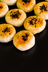 Chinese Dessert Background / Chinese Dessert / Chinese Dessert on Black Background