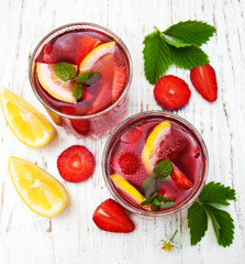 Summer strawberry drink
