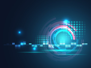 abstract geometric  technology line vector background