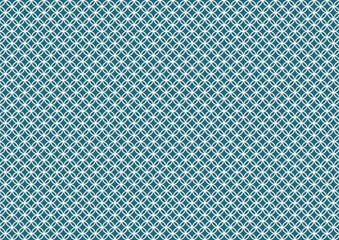 七宝模様のイラスト: 青