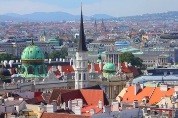 Zelfklevend Fotobehang Vienna aerial view © Tupungato