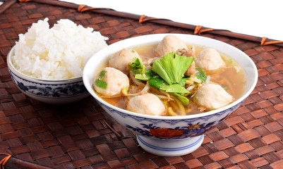 Meat balls soup