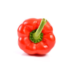 Red pepper isolated on white background