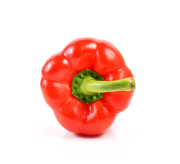 Red pepper isolated on white background