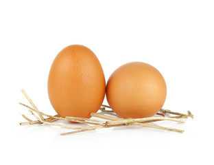 eggs isolated on white background