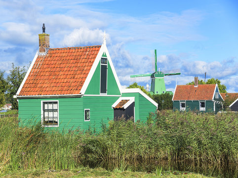 Traditional Dutch village.