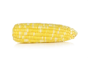 Fresh corn isolated on white background