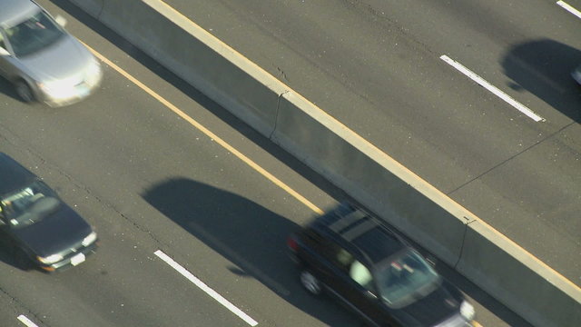 Rush hour traffic on I-95 in Connecticut