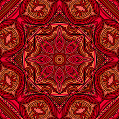 Bright Ethnic Indian Seamless Pattern