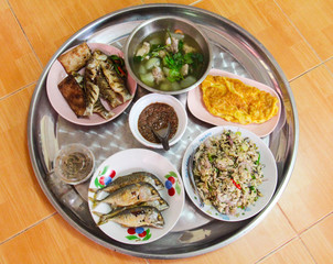Foods from countryside at Prachinburi Province,Thailand.