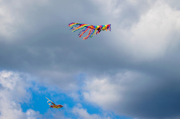 flying kite