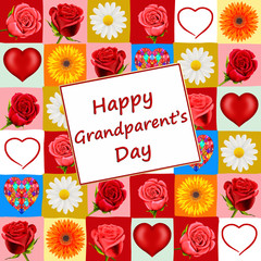 Happy Grandparent's Day card, with roses