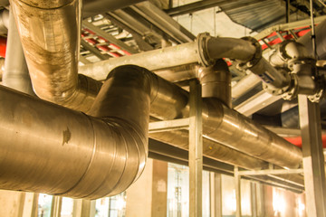 Big pipe under the building.