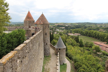 Rempart de la cité de Carcassonne
