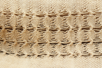 soft brown woven fabrics background