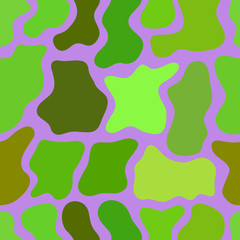 abstract vector chaotic spotted seamless pattern