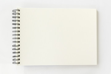 spiral watercolor book on white background © sweetsake
