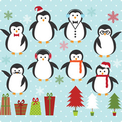 Christmas Penguin set