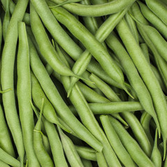 string beans on the table