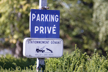 Fototapeta premium parking privé